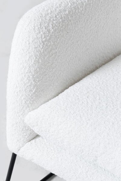 Biały designerski fotel MILAN