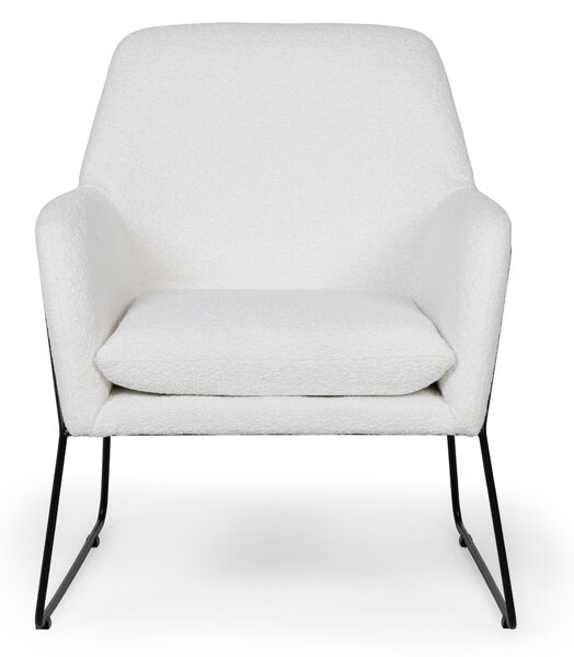 Biały designerski fotel MILAN