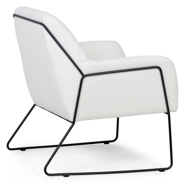 Biały designerski fotel MILAN