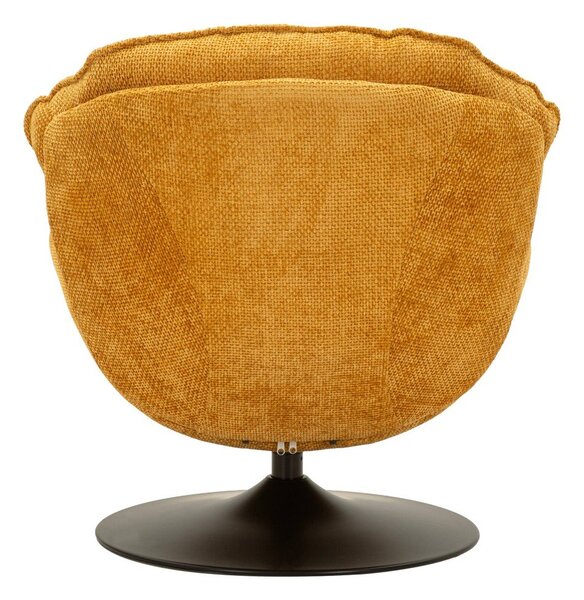 Musztardowy obrotowy fotel Retro Style – Mauro Ferretti