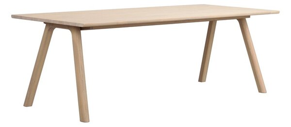 Rozkładany stół z litego drewna dębowego 95x220 cm Clapperton – Rowico