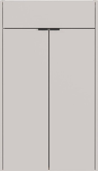 Kremowa szafka wisząca 56x97x22 cm Ameca – Germania
