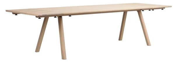 Rozkładany stół z litego drewna dębowego 95x220 cm Clapperton – Rowico