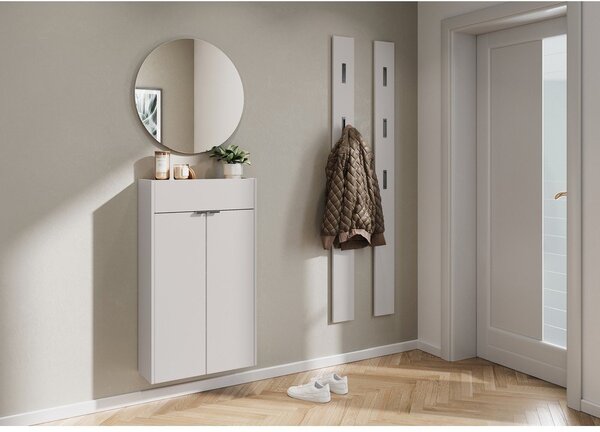 Kremowa szafka wisząca 56x97x22 cm Ameca – Germania