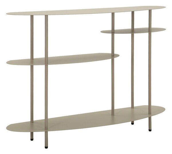 Szarobeżowa metalowa konsola 34x118 cm Saturn – Mauro Ferretti