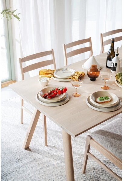 Rozkładany stół z litego drewna dębowego 95x220 cm Clapperton – Rowico