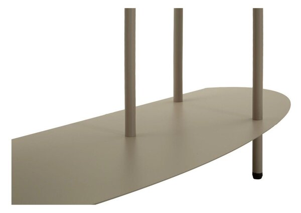 Szarobeżowa metalowa konsola 34x118 cm Saturn – Mauro Ferretti