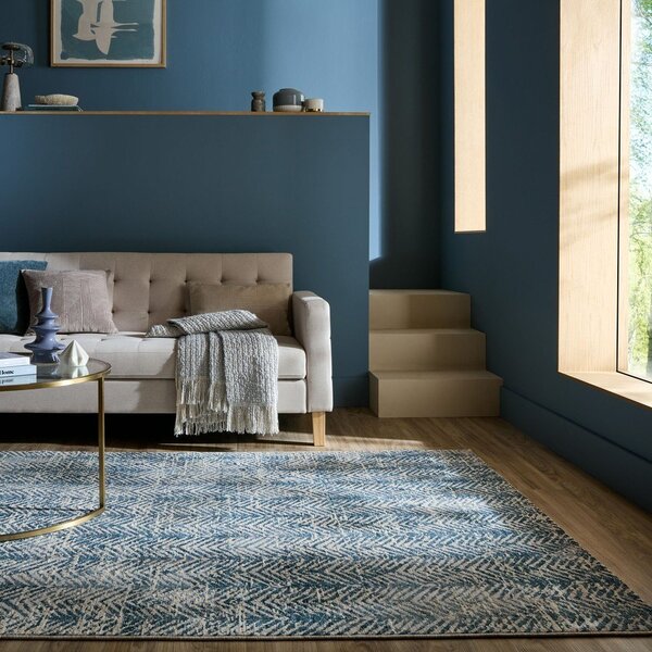 Niebieski dywan 200x300 cm Lua Abstract – Flair Rugs