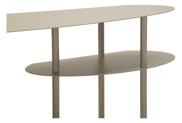 Szarobeżowa metalowa konsola 34x118 cm Saturn – Mauro Ferretti