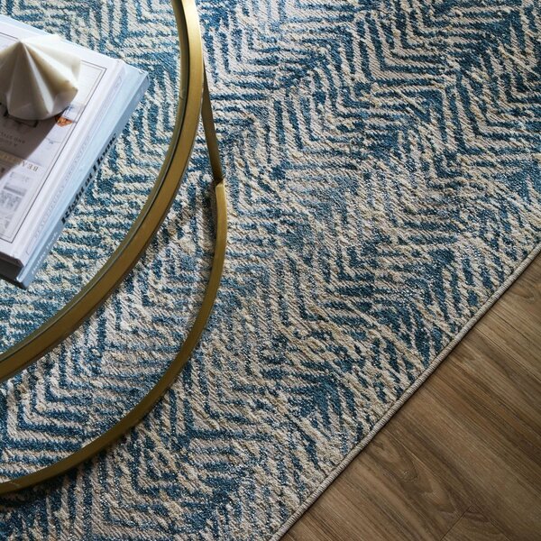 Niebieski dywan 200x300 cm Lua Abstract – Flair Rugs