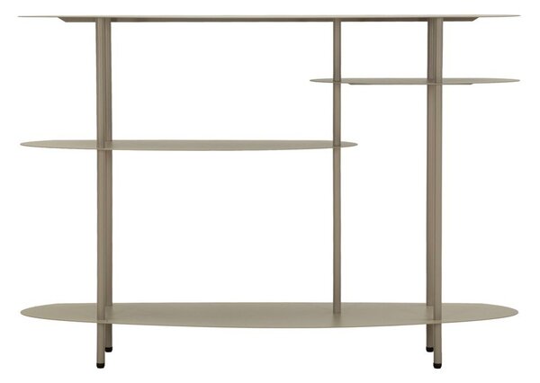 Szarobeżowa metalowa konsola 34x118 cm Saturn – Mauro Ferretti