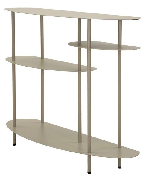 Szarobeżowa metalowa konsola 34x118 cm Saturn – Mauro Ferretti