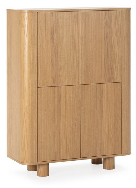 Szafka w dekorze dębu w naturalnym kolorze 100x133x40 cm Padoc – MOME