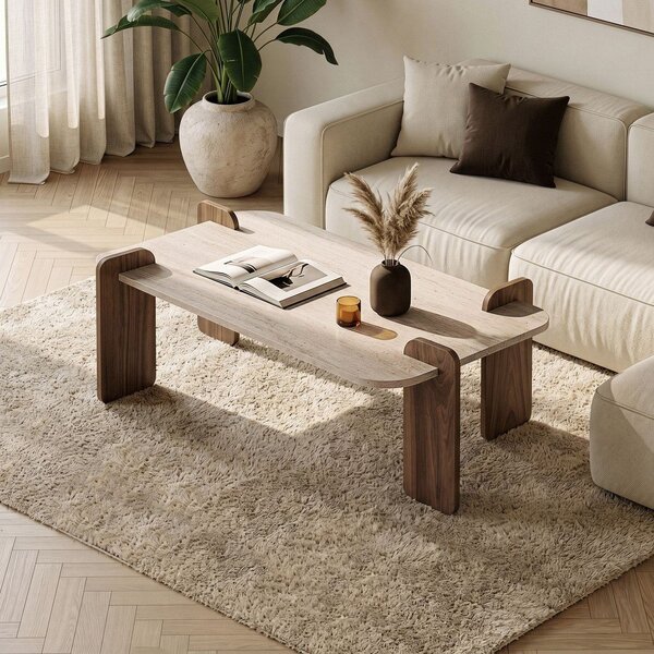 Beżowy stolik 60x120 cm Renard – Nordure