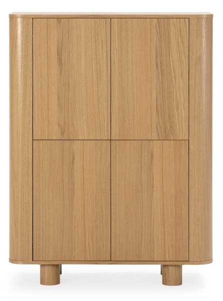 Szafka w dekorze dębu w naturalnym kolorze 100x133x40 cm Padoc – MOME