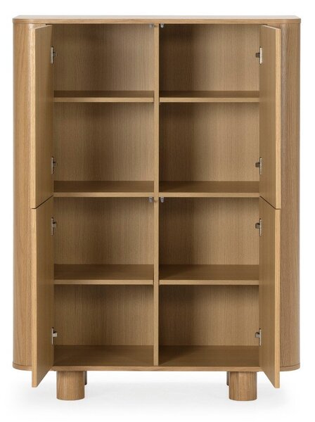 Szafka w dekorze dębu w naturalnym kolorze 100x133x40 cm Padoc – MOME