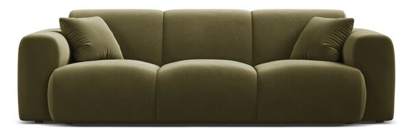 Aksamitna sofa w kolorze khaki 235 cm Molino – Micadoni