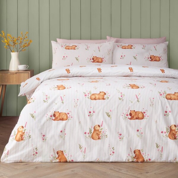 Pościel dwuosobowa w naturalnym kolorze 200x200 cm Happy Capy(bara) – Catherine Lansfield