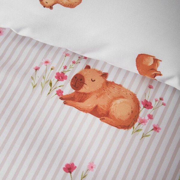 Pościel dwuosobowa w naturalnym kolorze 200x200 cm Happy Capy(bara) – Catherine Lansfield