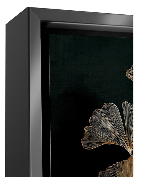 Obraz drukowany z ramą w zestawie 60x80 cm Gold Ginkgo – Styler