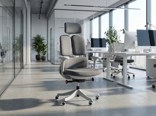 Krzesło biurowe ERGONOMY, czerwony