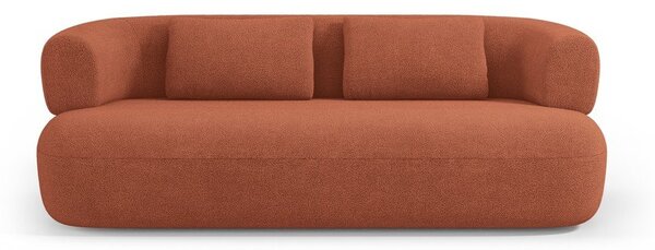 Sofa z materiału bouclé w kolorze terakoty 178 cm Jenny – Micadoni