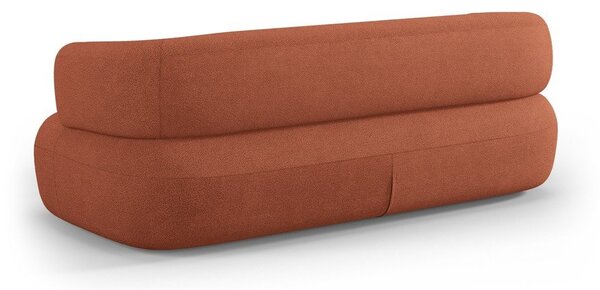 Sofa z materiału bouclé w kolorze terakoty 178 cm Jenny – Micadoni
