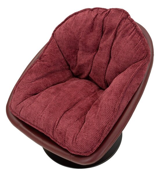 Bordowy obrotowy fotel Retro Style – Mauro Ferretti