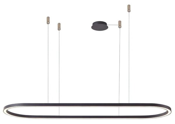Lampa wisząca LED Azzardo ELENA 120 50W czarna, ściemnialna (DIMM) AZ5055 BK
