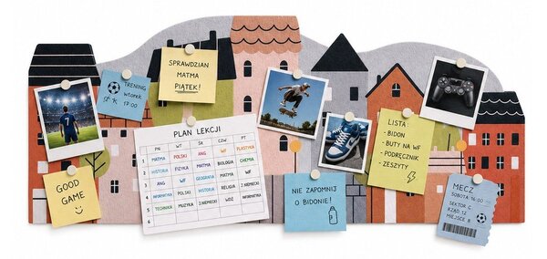 Tablica akustyczna Happy Town – Styler