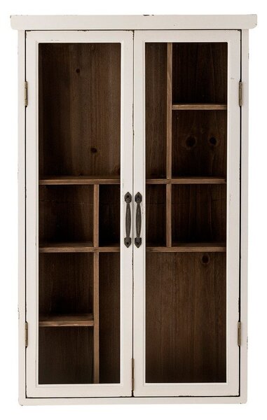 Biała witryna z litego drewna jodłowego 50x80x14 cm Hazem – Bloomingville