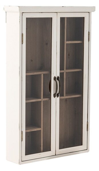 Biała witryna z litego drewna jodłowego 50x80x14 cm Hazem – Bloomingville