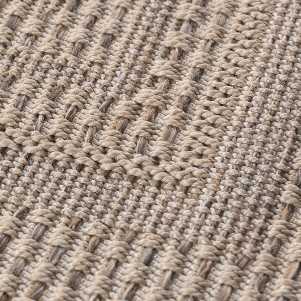 Beżowy okrągły dywan odpowiedni na zewnątrz ø 160 cm Desert 1304 – Ayyildiz Carpets