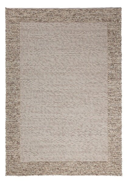 Dywan z mieszanki wełny tkany ręcznie w naturalnym kolorze 160x230 cm Rue – Flair Rugs