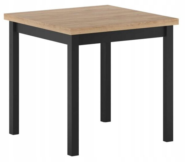 Stół do jadalni 80 x 80 cm kolor czarny i dąb złoty craft i dąb craft FURNITEX ST 25-FX