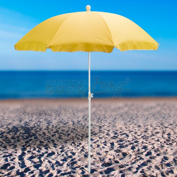Parasol plażowy żółty 180 / UV30