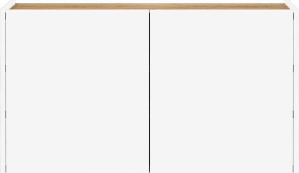Biała szafka w dekorze dębu wisząca 93x52x29 cm Libbiano – Germania