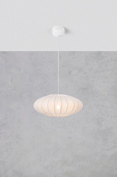 Biała lampa wisząca ø 50 cm Solia – Markslöjd