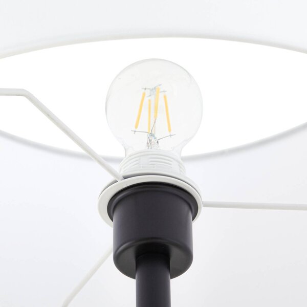 Lampa stojąca Aovan Lindby, czarny, salon / jadalnia, metal, nowoczesny