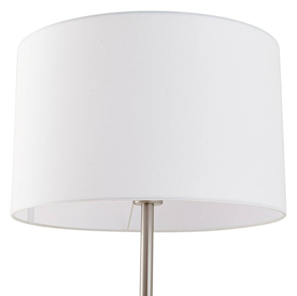 Lampa stojąca Aovan Lindby, aluminiowy / szary / cynkowy, salon / jadalnia, metal, nowoczesny