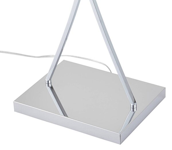 Lampa stojąca Evaine Lucande, biały / opal, salon / jadalnia, metal, nowoczesny