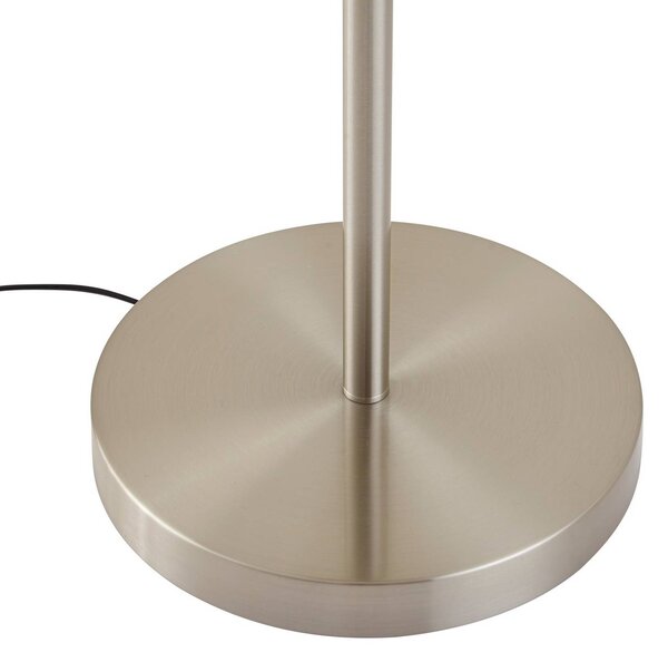 Lampa stojąca Aovan Lindby, aluminiowy / szary / cynkowy, salon / jadalnia, metal, nowoczesny