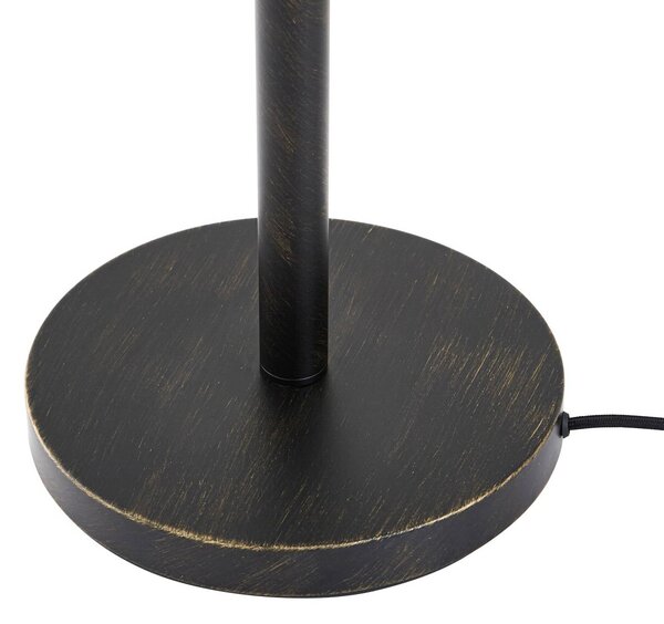 Lampa stojąca Evory Lucande, czarny, salon / jadalnia, metal, florentyński
