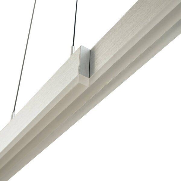 Lampa wisząca Torven Lucande, możliwość ściemniania, aluminiowy / szary / cynkowy, salon / jadalnia, metal, nowoczesny