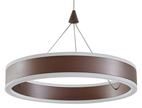 Lampa wisząca Kolo Lucande, możliwość ściemniania, brązowy / rdzawy, salon / jadalnia, tworzywo sztuczne, nowoczesny