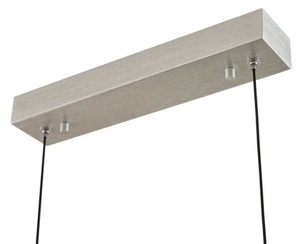 Lampa wisząca Torven Lucande, możliwość ściemniania, aluminiowy / szary / cynkowy, salon / jadalnia, metal, nowoczesny