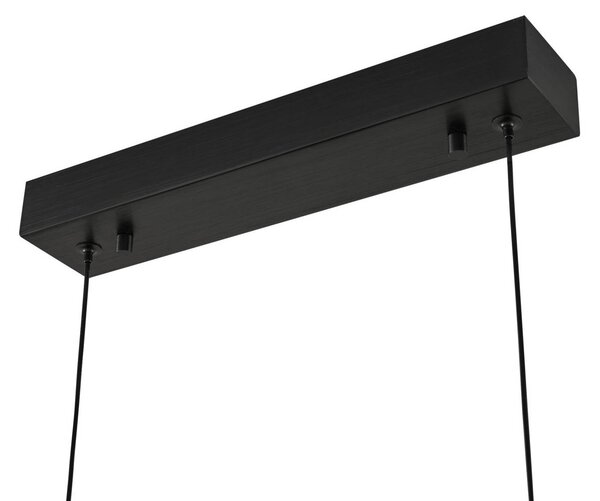 Lampa wisząca Torven Lucande, możliwość ściemniania, czarny, salon / jadalnia, metal, nowoczesny