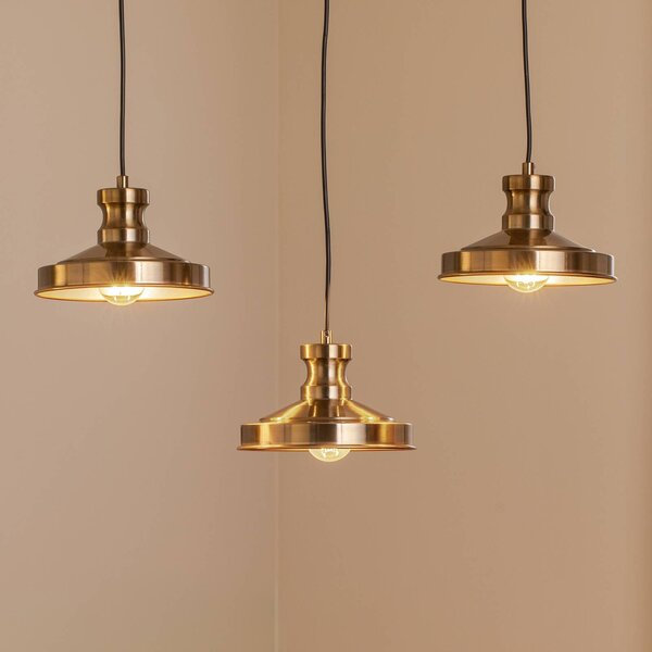 Lampa wisząca Berceste 9263 Opviq, możliwość ściemniania, mosiężny / złoty, salon / jadalnia, metal