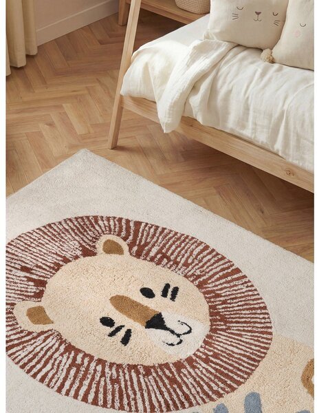 Kremowy bawełniany dywan dziecięcy odpowiedni do prania/tkany ręcznie 140x200 cm Snuggle Leander – Hanse Home