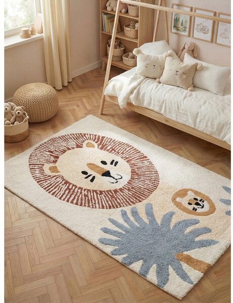 Kremowy bawełniany dywan dziecięcy odpowiedni do prania/tkany ręcznie 140x200 cm Snuggle Leander – Hanse Home
